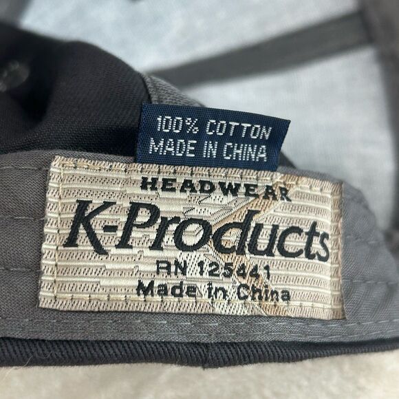 K-Products Cap Hat Unisex Snapback Black Gray Headwear Snap-On Tools - Picture 7 of 8